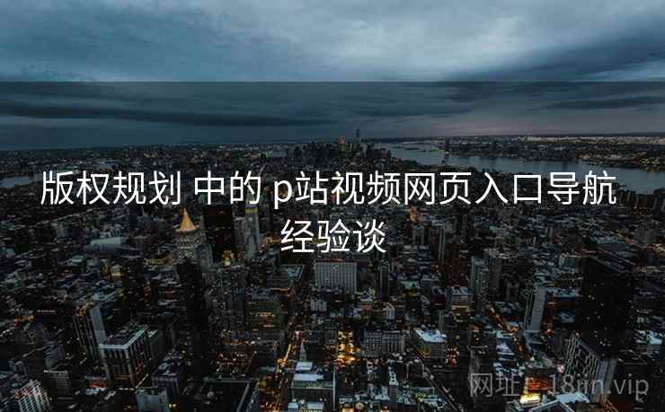 版权规划 中的 p站视频网页入口导航 经验谈  第2张