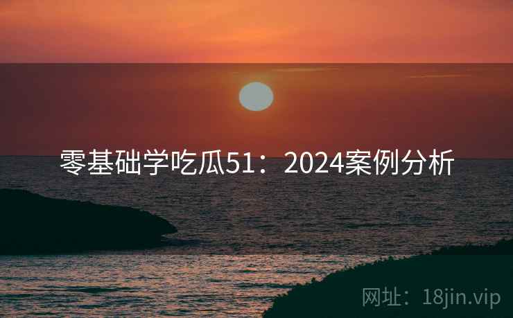 零基础学吃瓜51:2024案例分析 第1张 零基础学吃瓜51:2024案例分析 第1张